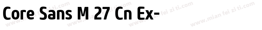 Core Sans M 27 Cn Ex字体转换